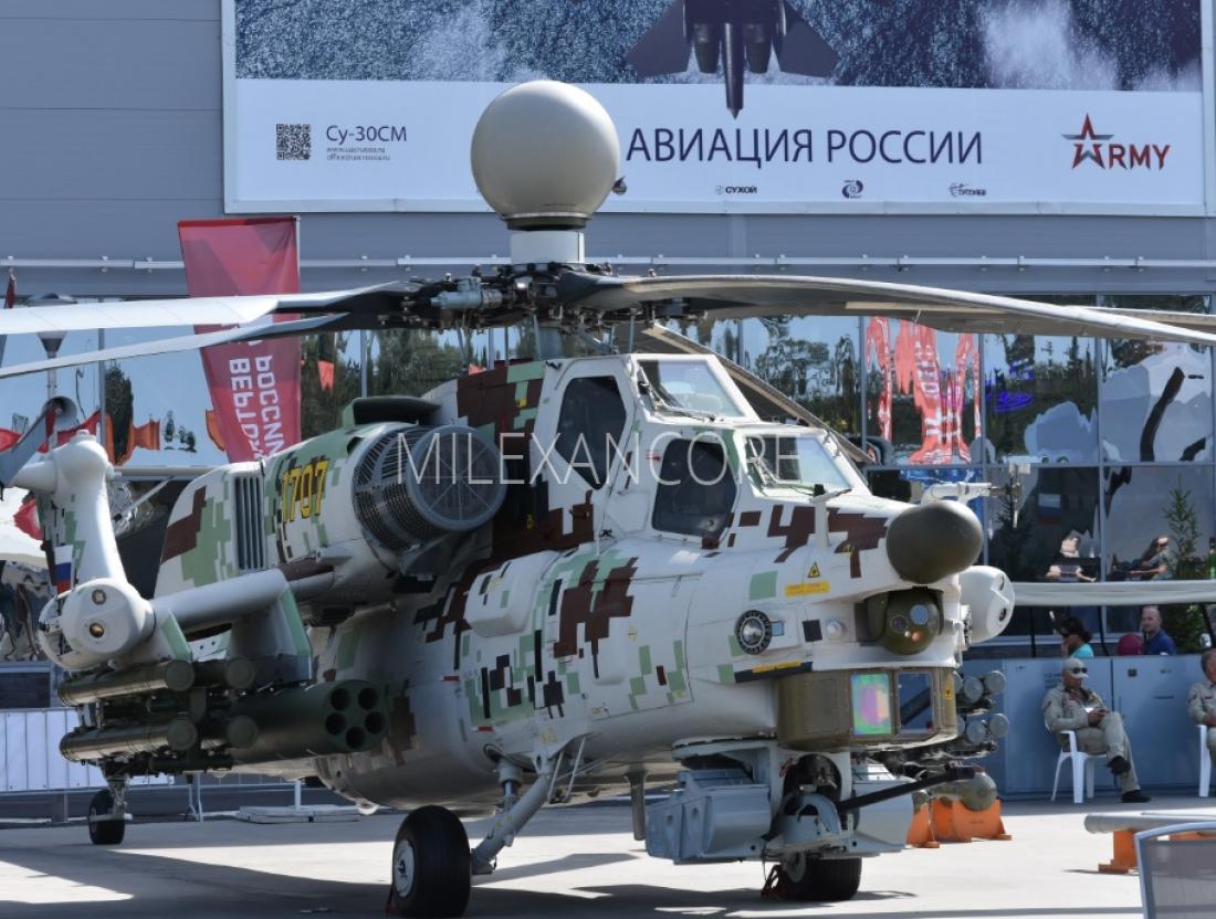 Modernizované vrtuľníky Mi-28NE budú vybavené novou raketou „Izdelje 305“