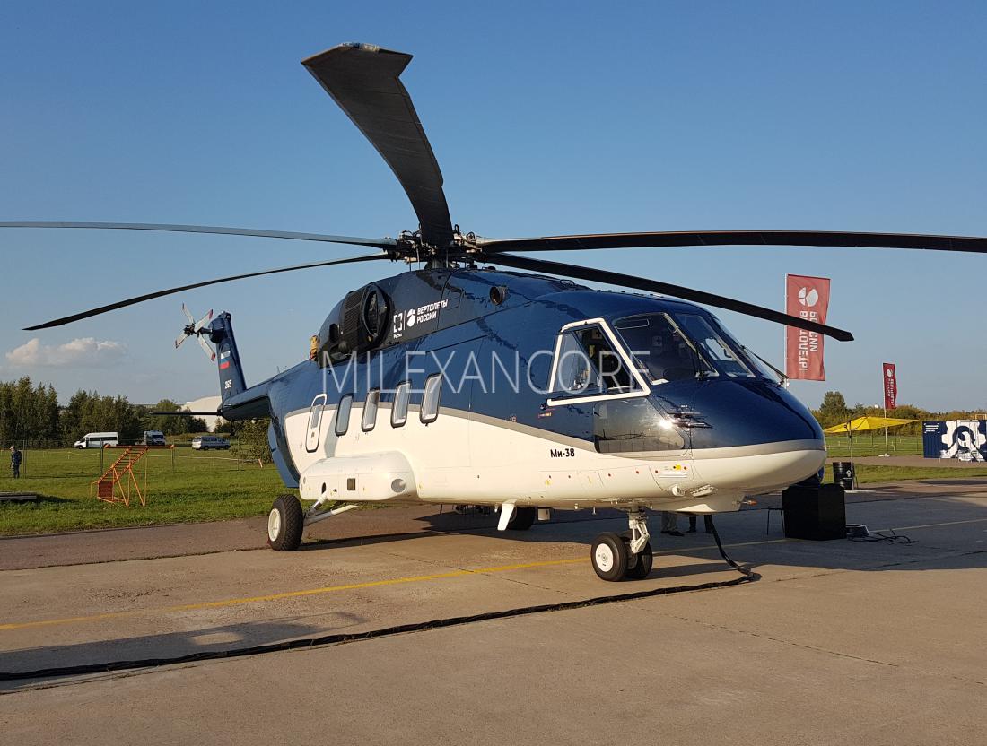 Spoločnosť ROSTECH odovzdala zákazníkovi prvý sériový vrtuľník Mi-38T