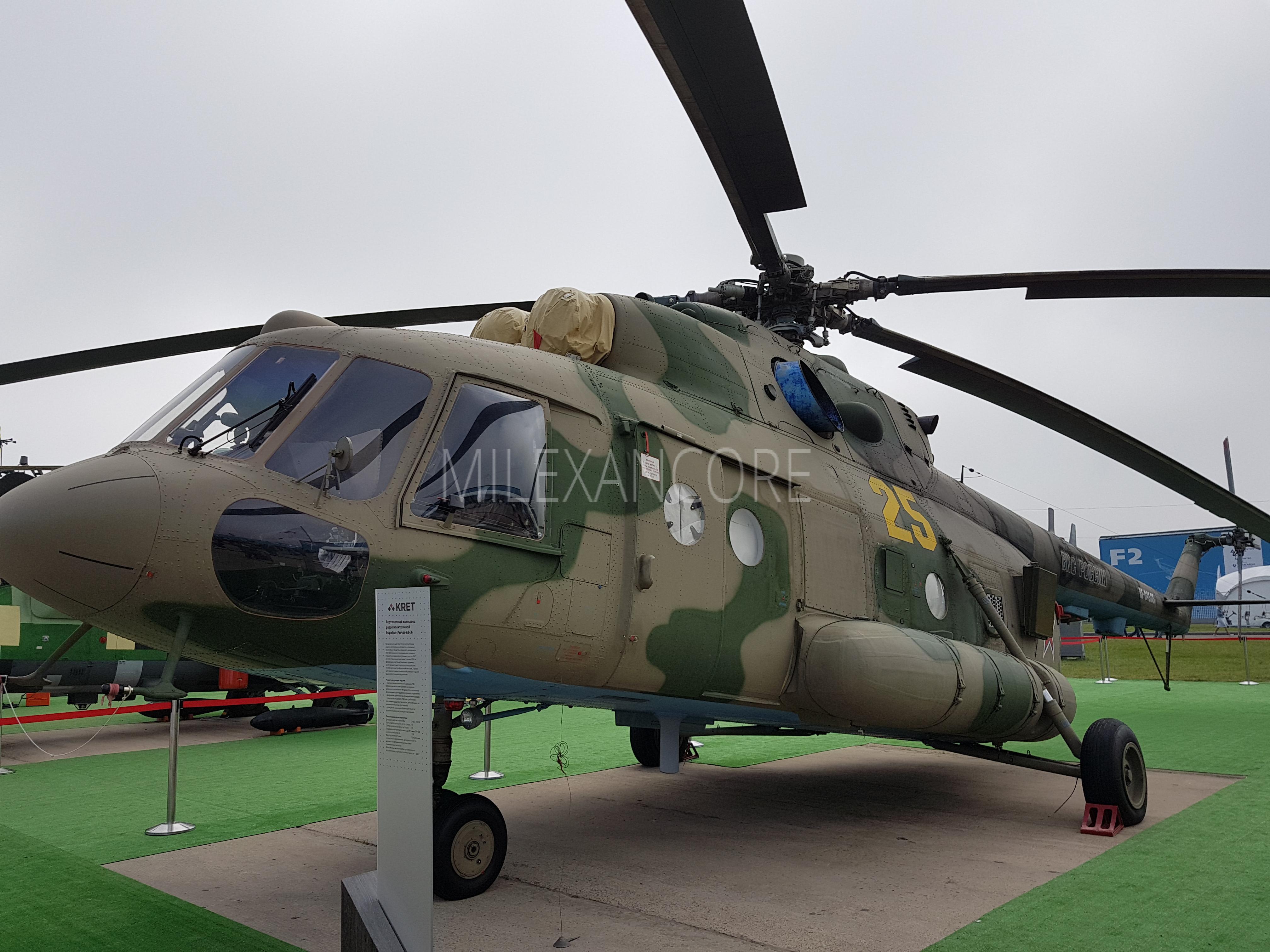 Vrtuľník Mi-8AMTŠ bude základom pre systém rádio-elektronického boja